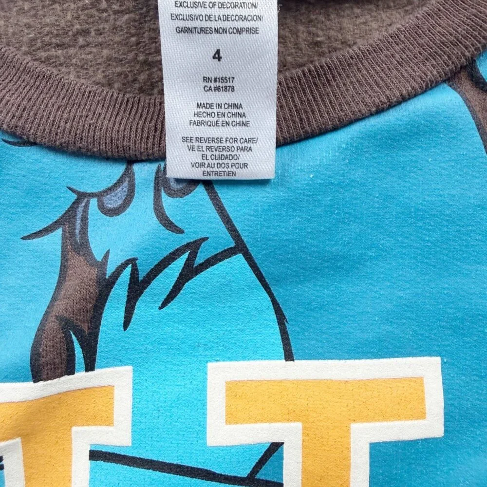 Disney Lilo & Stitch Kids Sweatshirt Stitch Graphic Pullover 4 - Picture 2 of 3